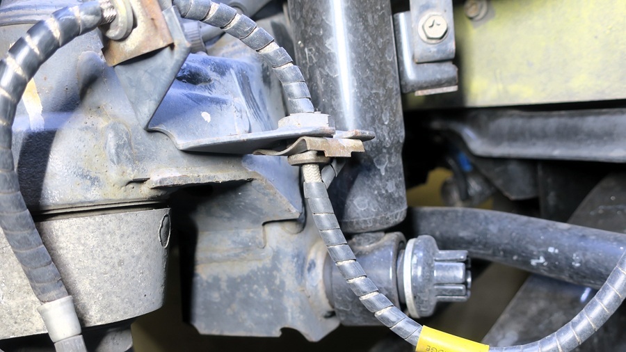 z32プロジェクトμ製テフロンブレーキラインの交換