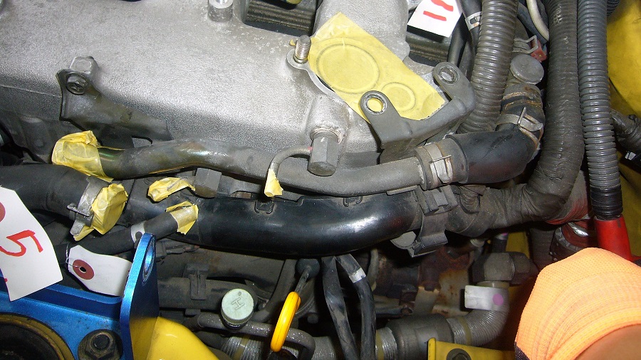 z32サージタンク（コレクター）の取外し