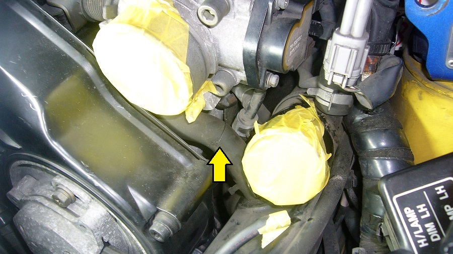 z32サージタンク（コレクター）の取外し