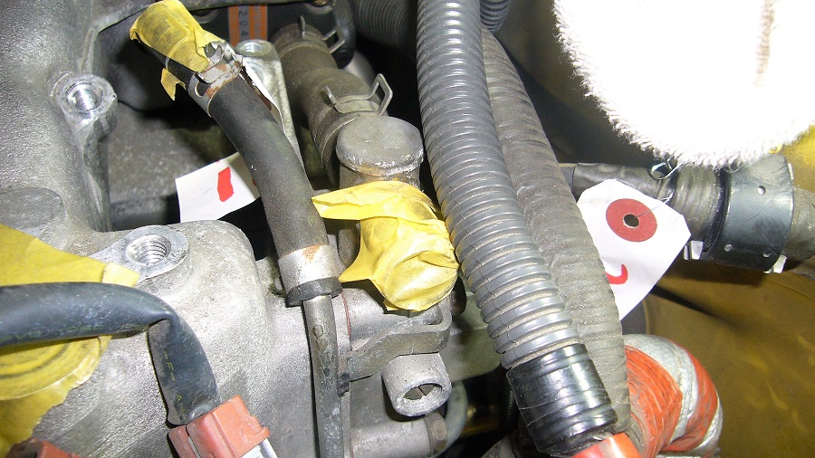 z32サージタンク（コレクター）の取外し