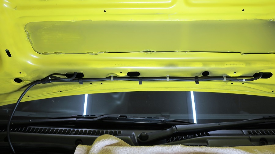 z32フロントウォッシャ―ノズル及びホースの交換