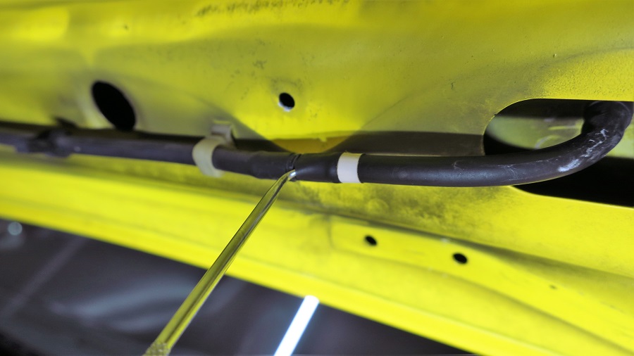 z32フロントウォッシャ―ノズル及びホースの交換