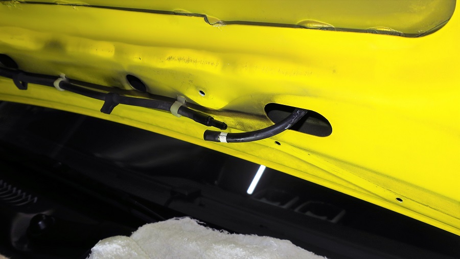 z32フロントウォッシャ―ノズル及びホースの交換