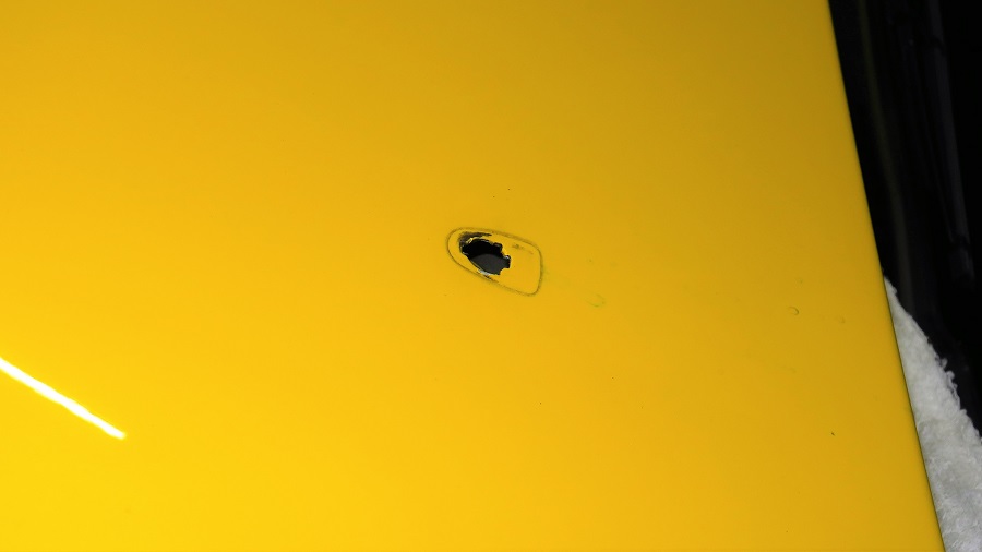 z32フロントウォッシャ―ノズル及びホースの交換