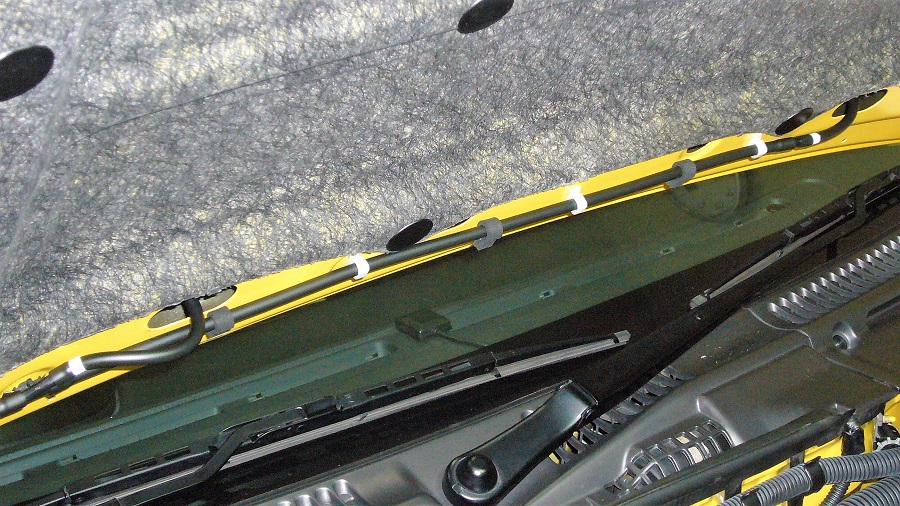 z32フロントウォッシャ―ノズル及びホースの交換