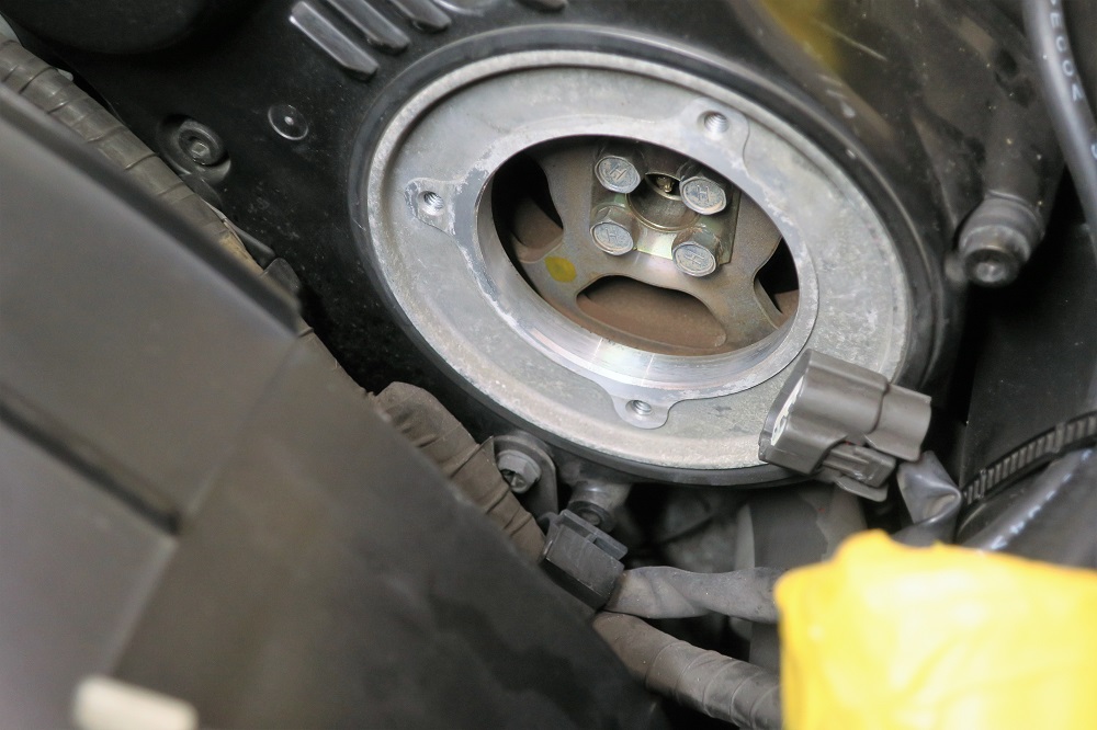 Z32クランク角センサーの耐熱塗装