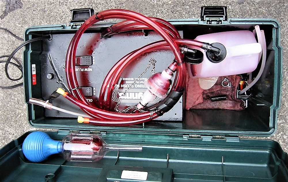 Z32パワーステアリングフルードのフラッシング＆交換