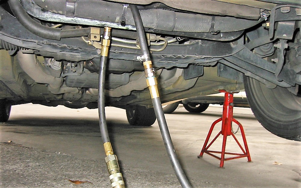 Z32ATFのフラッシング＆交換風景