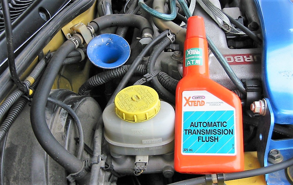 Z32ATFのフラッシング＆交換風景