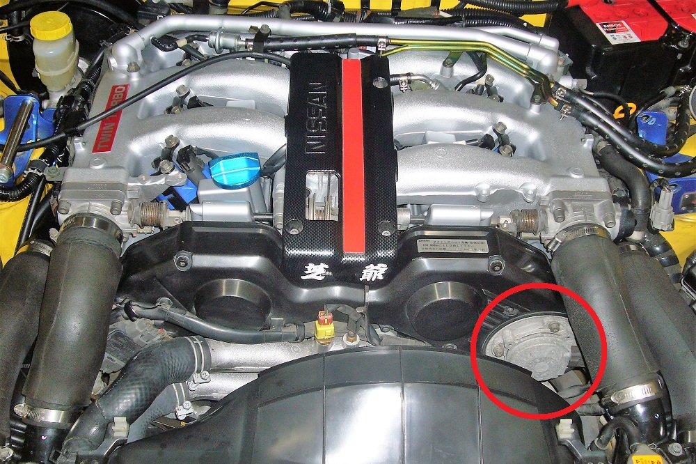 Z32クランク角センサーの耐熱塗装