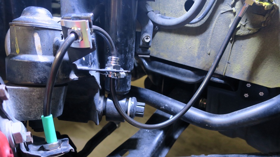 Z32project μステンレスメッシュホースブレーキライン