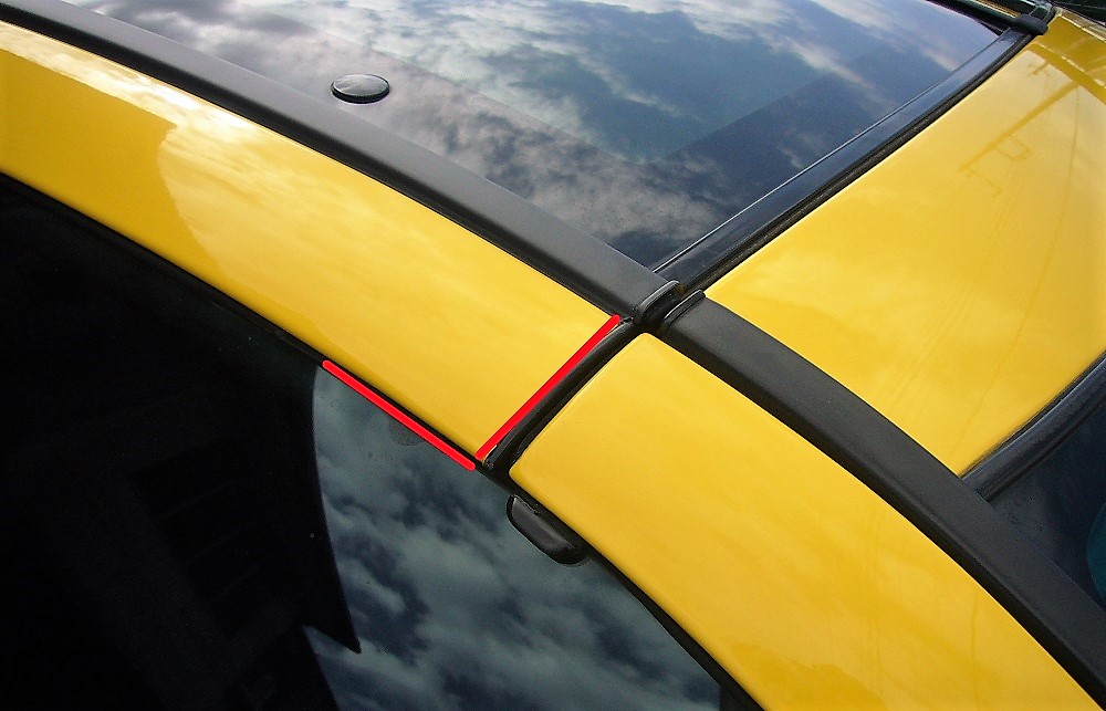 Z32Tバールーフサイドボディからの雨漏り